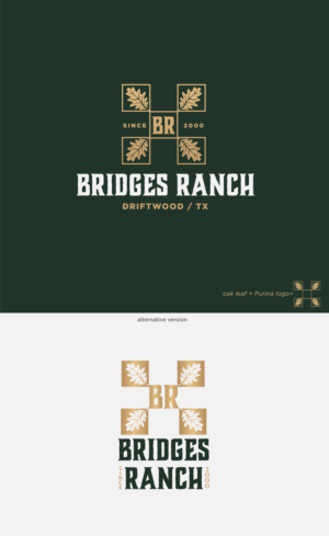 Bridges Ranch (we could also put the location which is Driftwood, TX) | Logo Design by Birdcage