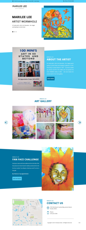 Web Design by pb for Artist Wormhole | Design: #27170628