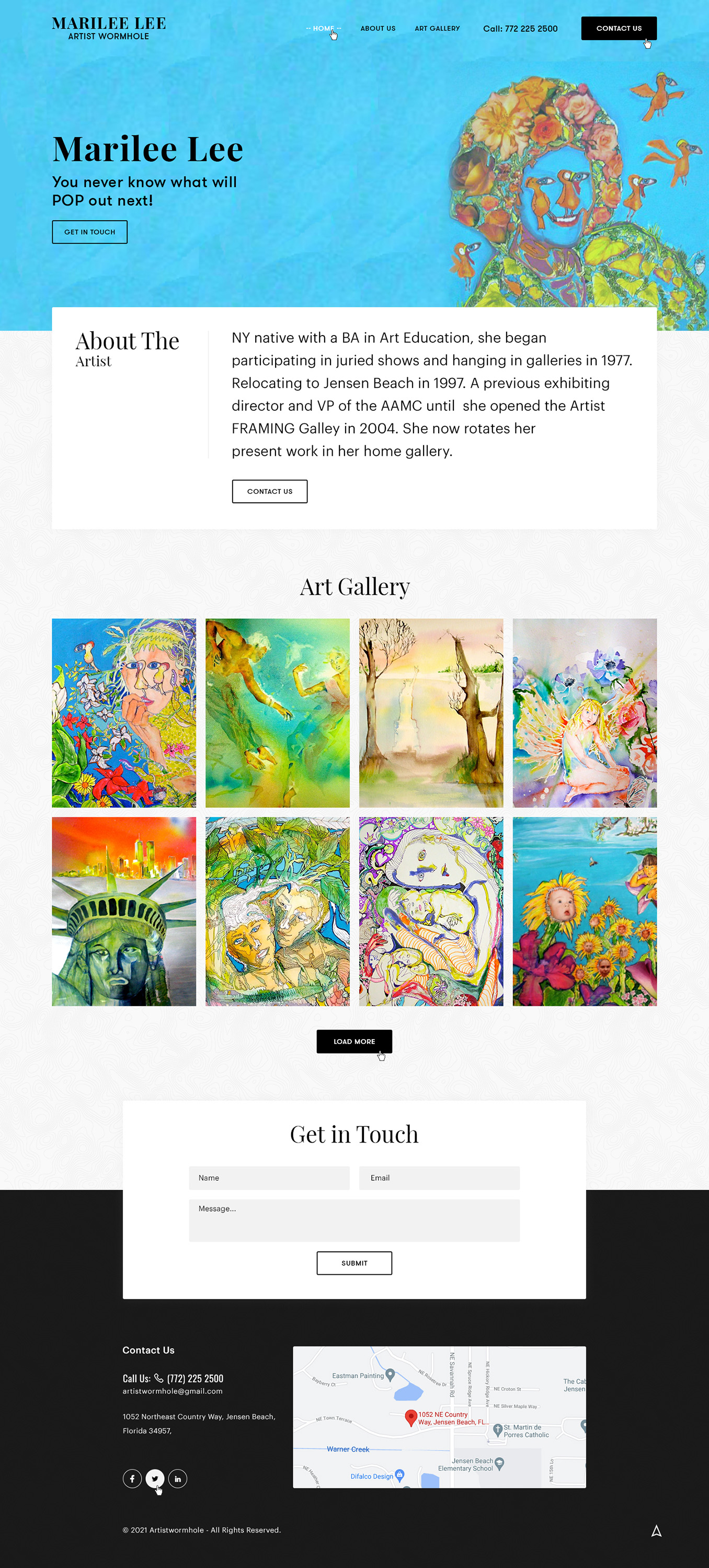 Web Design by Ved Web Services for Artist Wormhole | Design #27187835