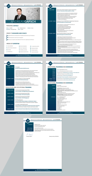 New CV / Resume for CIO / Head IT | Resume Design by SAI DESIGNS