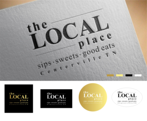 the LOCAL place Centerville TN  sips sweets & good eats | Logo Design by vta