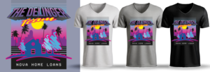 Miami Vice, 80's, Retro, Vintage, Radical! Back to the Future! | T-Shirt-Design von Al Pech