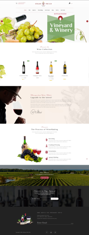 Kits Wine Club is a new subscription based wine club in need of a logo and website | Web Design by Designing Fever