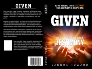 Book cover design for a book named GIVEN | Book Cover Design by CreaTVIT