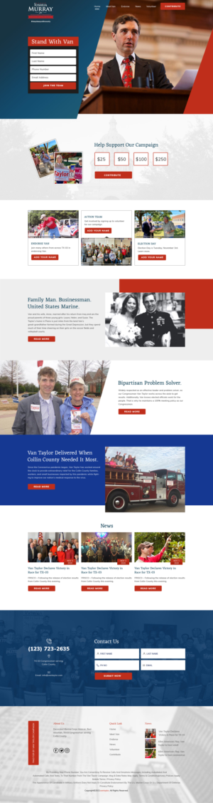 Joshua Murray for Accountable & Transparent Collin County | Web Design by sai.designer87