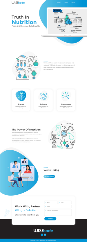 Nutrition data company website needs a new look | Web Design by Sbss