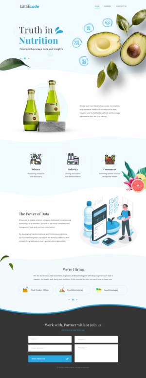 Nutrition data company website needs a new look | Web Design by WebPixel