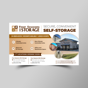 Four Seasons Mini Storage - Ad for half Page  | Flyer Design by ecorokerz