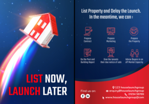 List Now, Launch Later - DL Flyer front & back | Grafik-Design von lnb...