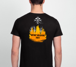 Nk'Mip Wildfire T-Shirt | T-shirt Design by Creative Shots Studio