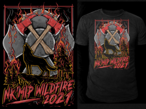 Nk'Mip Wildfire T-Shirt | T-shirt Design by Falih A