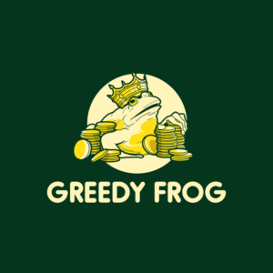 Nothing in the logo itself. But name is greedy frog. | Logo Design by delegacydesign