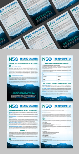 Flyer: helping to close the Global Digital Divide- N50 project.  | Flyer Design by SAI DESIGNS