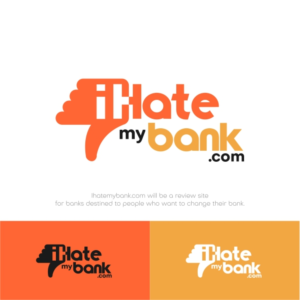 I hate my bank .com | Logo Design by WoAdek