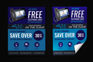 4X-Tech VoIP COMMERCIAL PHONE FLYER | Flyer Design by CreativeFeather