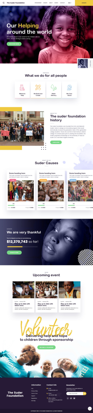 UI/UX design for non-profit education/student success foundation website | Web Design by nzdesigners