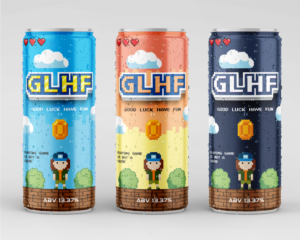 GLHF - Label for a lifestyle beer for gamers | Etikett-Design von White Diary