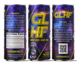 GLHF - Label for a lifestyle beer for gamers | Etikett-Design von SAI DESIGNS