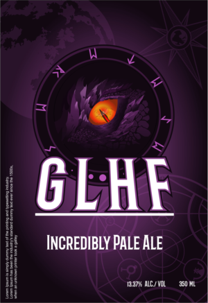 GLHF - Label for a lifestyle beer for gamers | Etikett-Design von CarlosQ