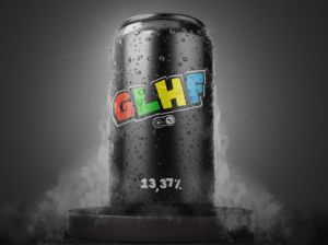 GLHF - Label for a lifestyle beer for gamers | Etikett-Design von Sonnet Arts