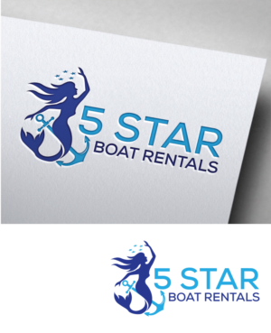 5 STAR BOAT RENTALS | Logo Design by HEAVEN ART