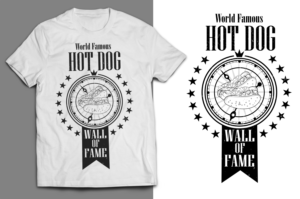 Hot Dog Hall of Fame T | T-shirt Design by SAI DESIGNS