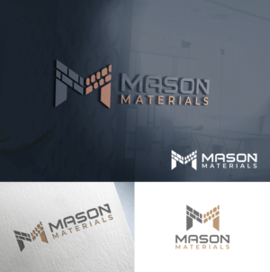 Mason Materials | Logo Design by Taya Bright