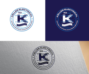 Keller Electrical (Using new logo design attached) - Motors, Controls, Machining, Services  - 40 Years of Service (or 40th Anniversary) | Logo Design by uitaki