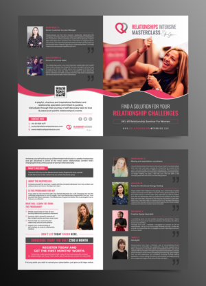 INTERNATIONAL SPEAKING BUSINESS FOR WOMEN NEEDS A BROCHURE DESIGN | Flyer Design by ecorokerz