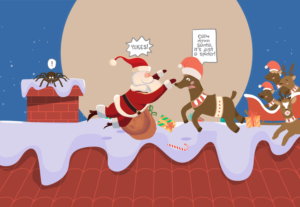 Funny Christmas Card for Pest Control Company | Greeting Card Design by Brigitte Melissa B