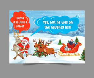 Funny Christmas Card for Pest Control Company | Greeting Card Design by ecorokerz