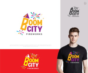 Boom City Fireworks | Logo Design by D_Mantra