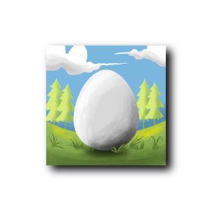 Egg and landscape illustration | Illustration Design by Falih A