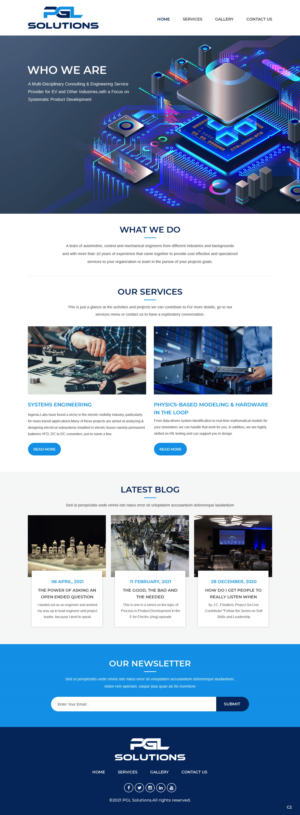 Site Update/Merger: PGL Solutions | Web-Design von pb