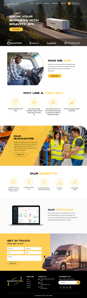 Website for our 3rd party logistics warehouse company | Web Design by Titan Eagle