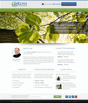 Mental Health Therapy Website | Web Design by Emmanuel