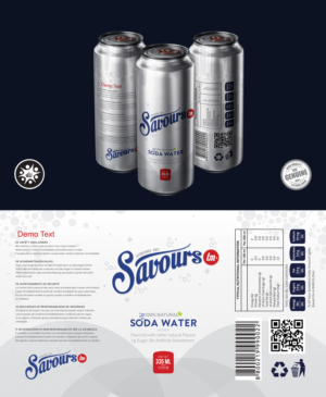 Savours LLC soda can design. | Verpackungs-Design von Tuba Art Studio. IZ (IMRAN ZW)