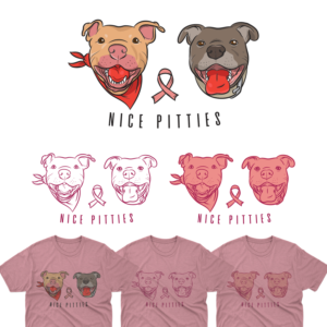 Dog training business needs a fun t-shirt design for breast cancer awareness month | T-shirt Design by delegacydesign