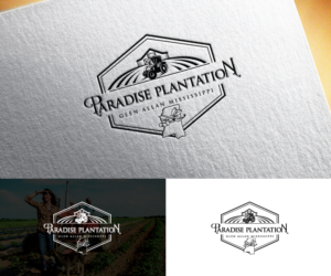 Paradise Plantation on the top and Glen Allan Mississippi at the bottom  | Logo Design by step forward 2