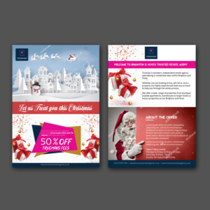 We are an Estate agency (Real estate)– looking for Christmas/winter theme leaflet | Flyer Design by aspiremedia