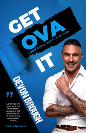 Exciting Personal Development Book Cover: GET OVA IT! | Book Cover Design by MNM