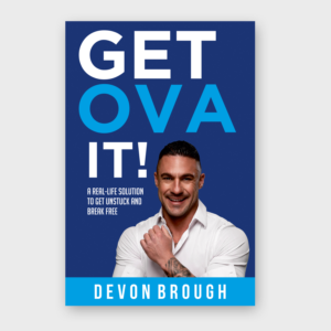 Exciting Personal Development Book Cover: GET OVA IT! | Book Cover Design by ecorokerz