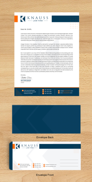 Clean and modern letterhead for a kick ass criminal defense law firm. | Briefkopf-Design von ecorokerz