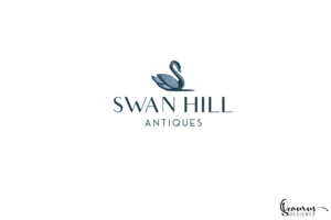 Swan Hill Antiques | Logo Design by InkThink by Scaurus