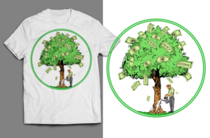 Money trees T-shirt design | T-shirt Design by SAI DESIGNS