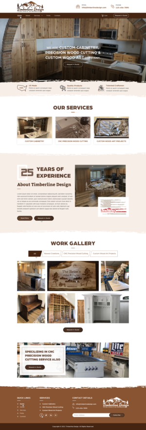 Timberline Designs New Website | Web Design by Sbss