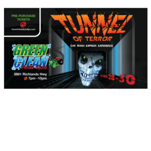 Tunnel of Terror - Haunted car wash express tunnel event! | Grafik-Design von Wanda.G