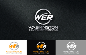 Seems that Washington Equipment Rentals is really long to put into a logo - better to look at WER?  or WA Equipment Rentals?  I'm leaning WER - but could also be an image with the business name under it, or beside it.   | Logo Design by DubaiArts