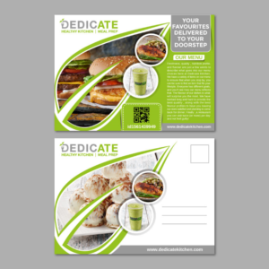 Postcard Design by Pictorial for DEDICATE Healthy Kitchen | Design #27356041