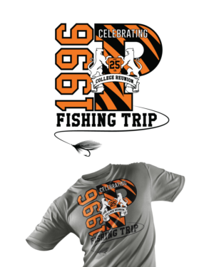 25th College Reunion Fishing Trip  | T-shirt Design by Sergio Coelho